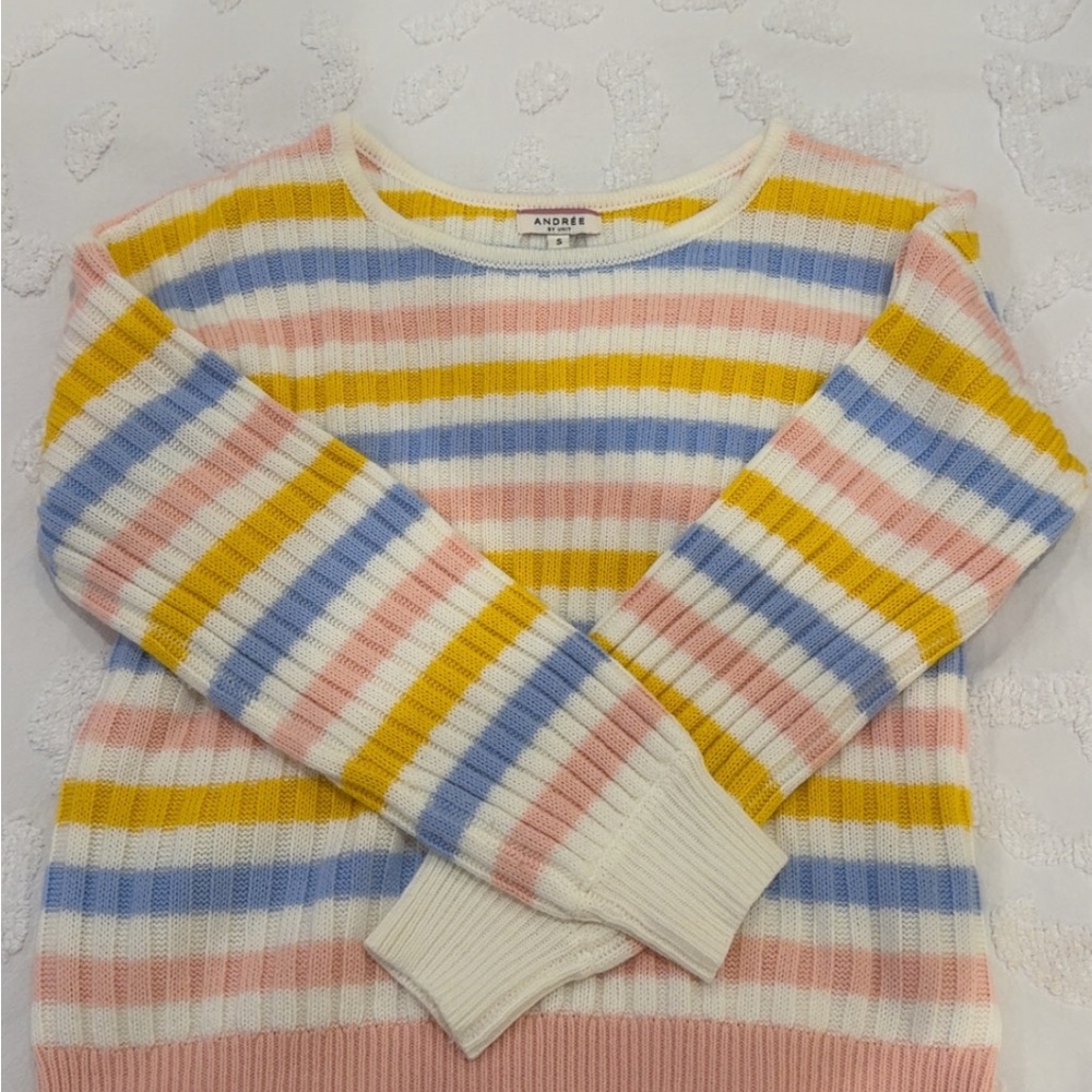 ANDREE BY UNIT Multicolor Striped Sweater